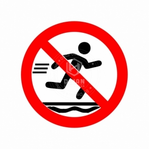 Không chạy nhảy trên thành hồ