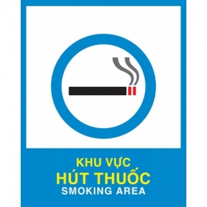 Biển báo Khu vực hút thuốc - Smoking area