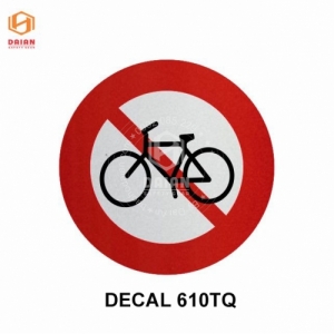 Biển báo Cấm đi xe đạp P.110a