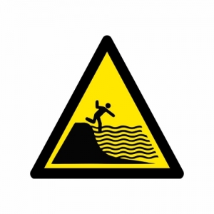 Biển cảnh báo -  Bãi biển dốc sâu