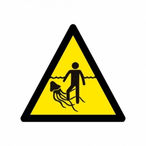 Biển cảnh báo - Có sứa
