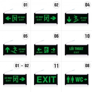 Đèn exit thoát hiểm AED - 819